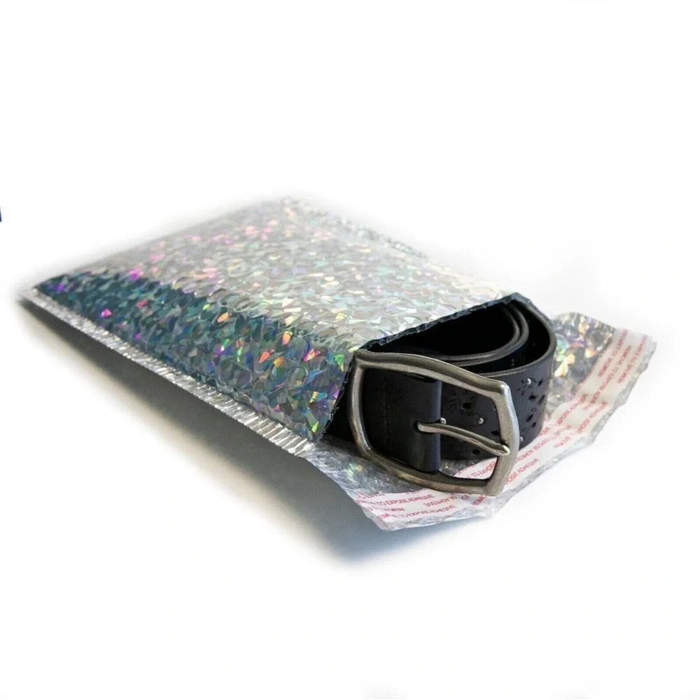 10 Holographic iridescent bubble mailers jewellery shipping padded envelope new